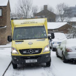 Ambulance in snow