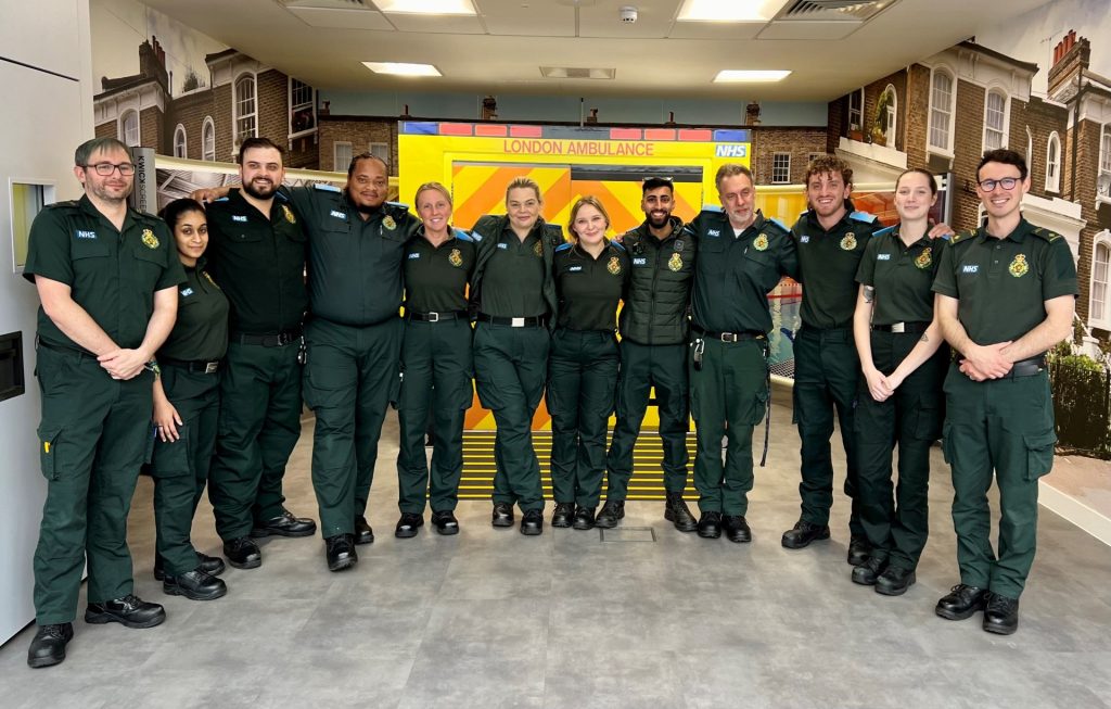 A group of recent apprentices on our frontline ambulance apprenticeship 