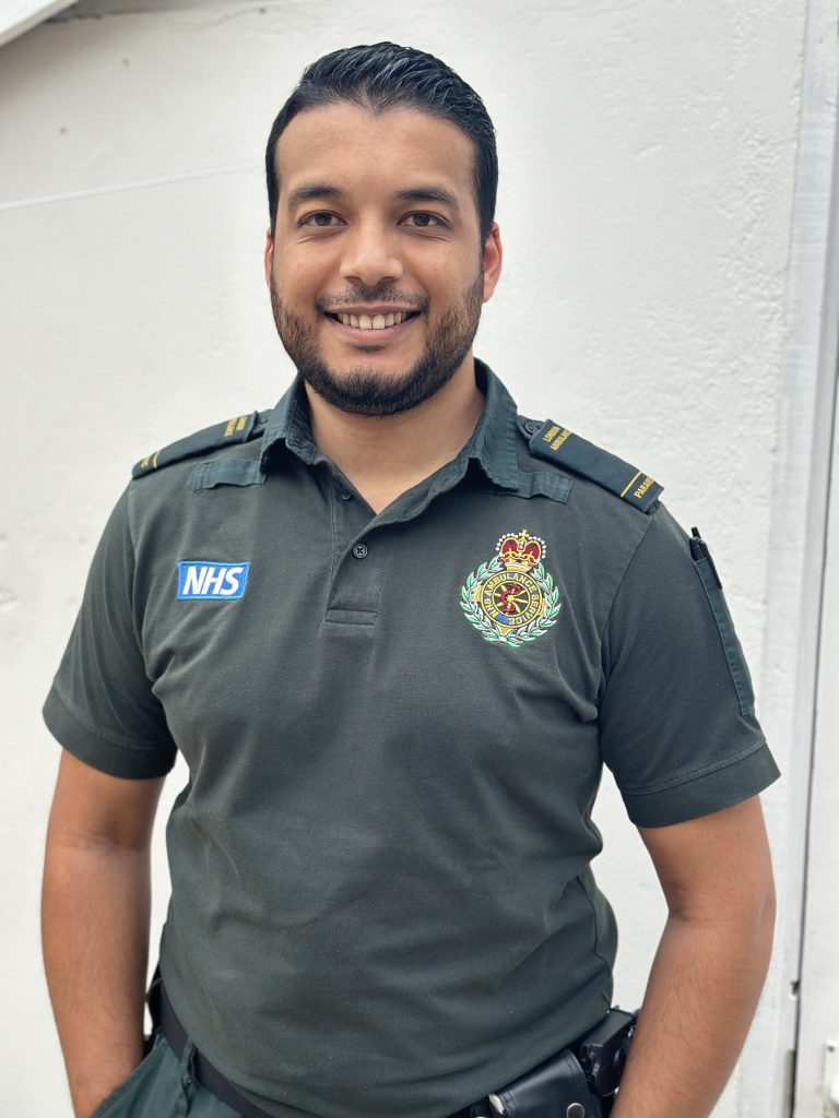 Newly qualified paramedic Daleel Madarkbukus