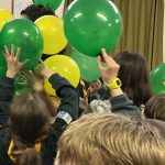 Scouts completing LAS Charity Challenge badge tasks