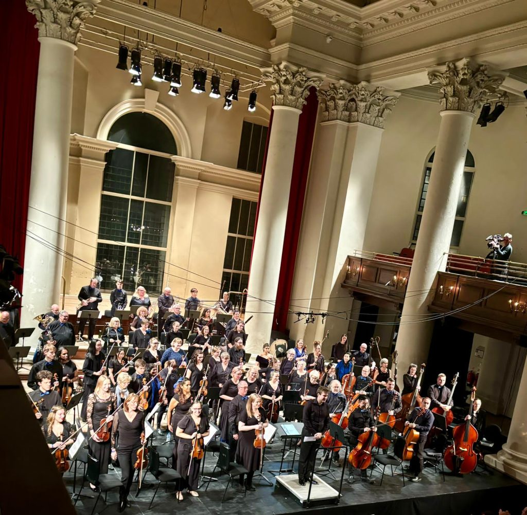 The orchestra playing at the concert on Friday 11 October