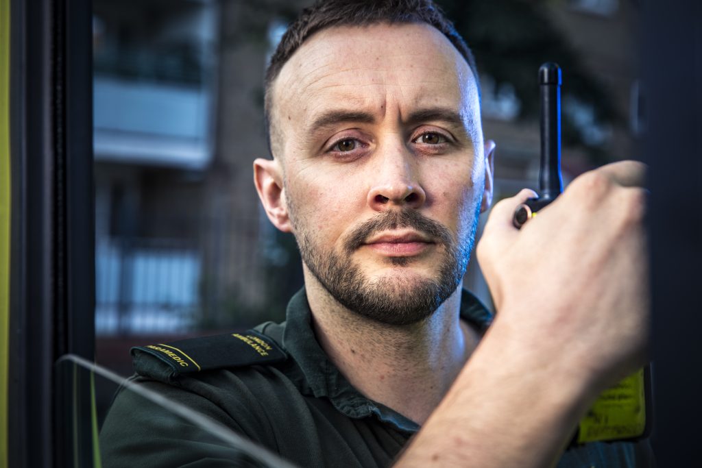 During the episode, paramedic Rob Aldous uses his empathy and listening skills to help a patient suffering a mental health crisis